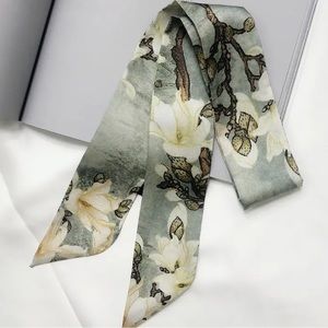 Two Van Gogh Oil Painting Thin Scarves / Hair Bands / Scarves - #954